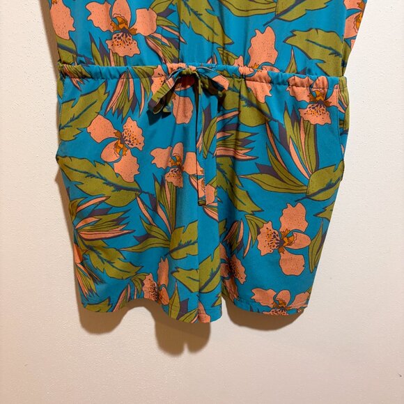 Toad & Co Sunkissed Liv Romper Curacao Aloha Print - Picture 5 of 13
